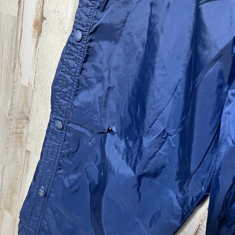 Vintage Y2K Nike Navy Blue Button Breakaway Tear Away Windbreaker Pants Mens L - Picture 3 of 8
